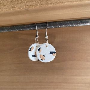 Clay Cheetah Print Earrings
